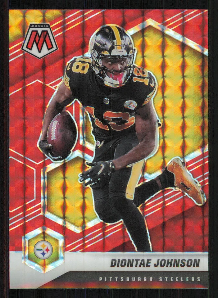 2021 Panini Mosaic Mosaic Red #170 Diontae Johnson - Image 1 of 2