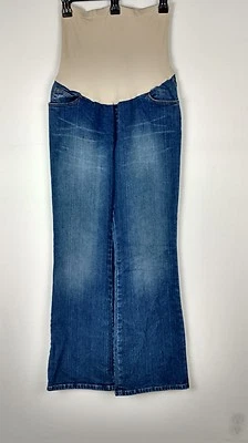 MATERNITY MOTHERHOOD PANTS JEANS Size S DISCOLORED DENIM         - Image 1 of 2