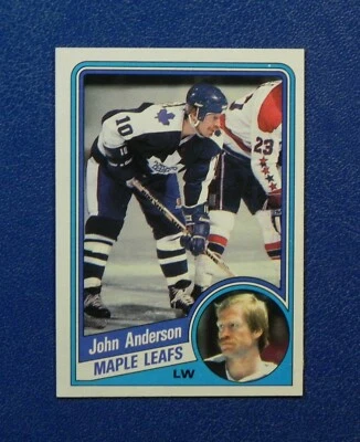 John Anderson 1984 Topps Card #136 _ Receive Exact Card _ MAPLE LEAFS - Image 1 of 2