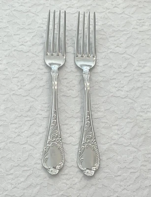 (2) Carl Mertens MARIA THERESIA 18/10 Stainless Salad Forks Germany ~ SHIPS FREE - Image 1 of 4