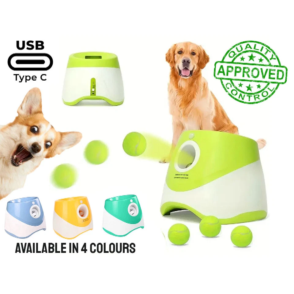 Autom. Ballwurfmaschine mit Bewegungssensor Hund Apportieren Training - Bild 1 von 4