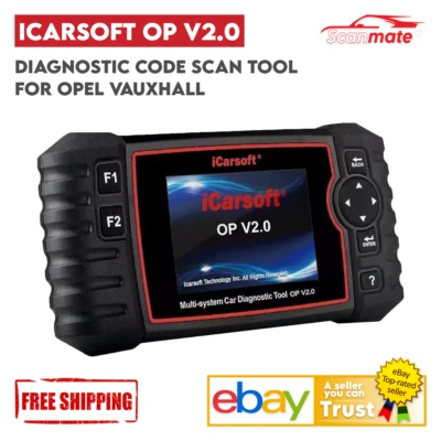 ÚLTIMO escáner de diagnóstico de aceite motor iCarsoft OP V2.0 para VAUXHALL OPEL ABS SRS  Foto 1 de 4