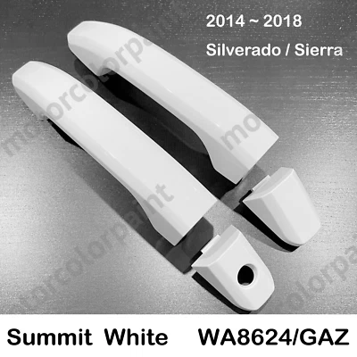 2014-2018 GMC Sierra Front Door Handle Summit White GAZ WA8624 Foto 1 de 4