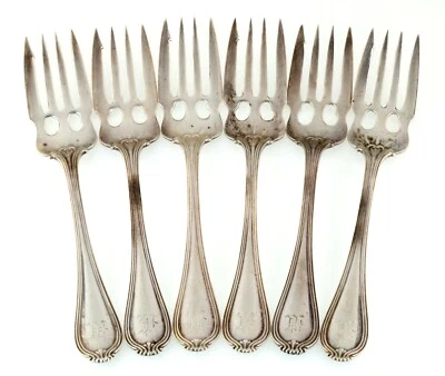 Towle Silver Paul Revere Set of 6 Sterling, Small Old Style Salad Fork Foto 1 de 4
