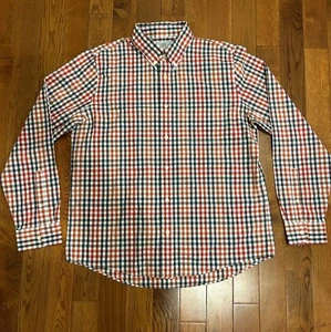Men's Jack Spade Button Down Long Sleeve Red, White & Blue Plaid Shirt XL - Picture 1 of 15