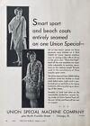 1930 AD(L8)~UNION SPECIAL MACHINE CO. CHICAGO. AZ UNION GARMENT SEWING MACHINE