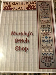 "Patrón de punto de cruz The Gathering Place ""Murphy's Stitch Shop"" nuevo en paquete - Imagen 1 de 2