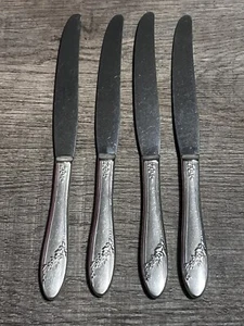 Oneida Tudor Plate Community Queen Bess Messer 4 Stück Silberbesteck - Bild 1 von 8