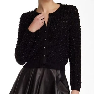 Alice + Olevia Perlen Strickjacke schwarz Größe M - Bild 1 von 10