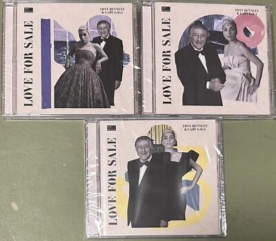Lady Gaga & Tony Bennett Love For Sale 3 CD Lot Alternate Artwork Foto 1 de 2