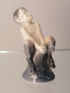 Fauno real de Copenhagen en tocón de árbol 1ª elección antigüedad nº 1738 - Imagen 1 de 16