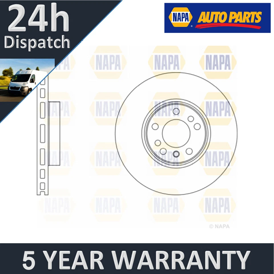 Fits BMW X5 2000-2006 X3 2006-2011 3.0 D 4.4 NAPA Front Brake Disc 34116859679 - Image 1 of 2