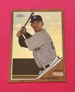2011 Topps Heritage Chrome #C183 Jorge Posada #/1962 -Nice Parallel of Yanks ATG - Picture 1 of 2
