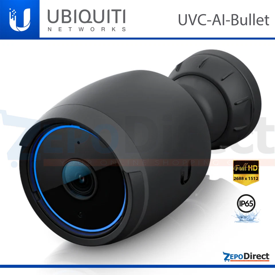 Ubiquiti Networks UniFi Protect AI Bullet Security Camera IP65, UVC-AI-Bullet - Image 1 of 4