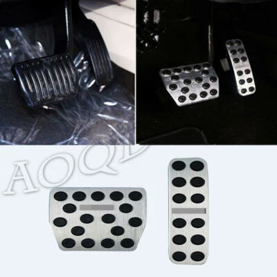 Para Lincoln MKZ 2017-20 Pie de freno antideslizante Acelerador Pedales Pastilla Cubierta Borde 2P Foto 1 de 4
