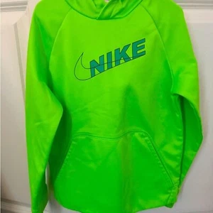 Nike Neon Green Hoodie - Boys Small fits (6/7) - Picture 1 of 4