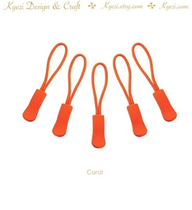 Zipper Pull Tab - Zip Puller Slider Cord Rope Ends Lock Easy to Grab Zipper Pull - Picture 1 of 21