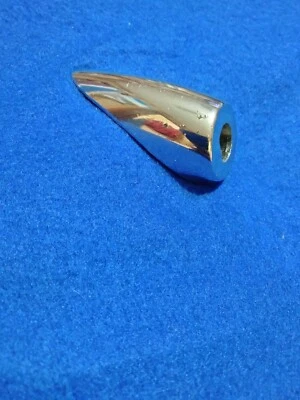 HTF 1949 1950 Original GM Chevrolet Vertical Radio Mount Trim Bezel Nice Chrome  - Imagem 1 de 4