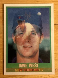1989 Sportflics Dave West Rookie Card (RC) #45 Mets Pitcher High-Grade NM OC - Picture 1 of 2