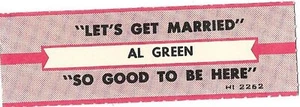 "Striscia titolo jukebox - verde al: ""Let's Get Married"" / ""So Good To Be Here" - Foto 1 di 1
