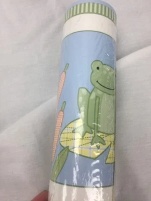 Papel pintado Kidsline Leap Froggie borde 10 yardas nuevo en paquete rana decoración habitación bebé Foto 1 de 4