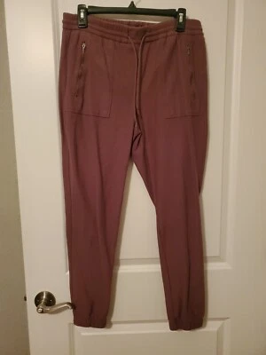 Pantalones elásticos de algodón marrón c c california medianos Foto 1 de 4