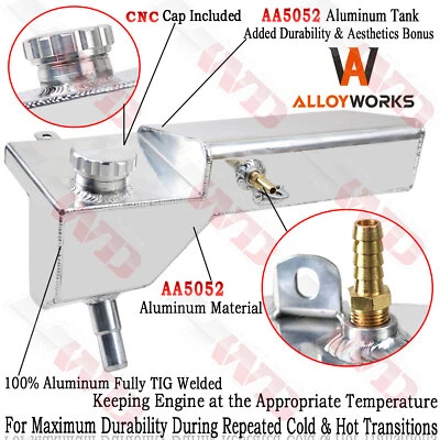 Aluminum Coolant Overflow Tank For 1996-2004 Ford Mustang Cobra GT SVT 4.6L 2003 - Image 1 of 4