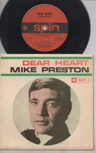 MIKE PRESTON Rare 1969 Aust Only 7" OOP Mono Spin Teen Pop P/C EP "Dear Heart" - Picture 1 of 2