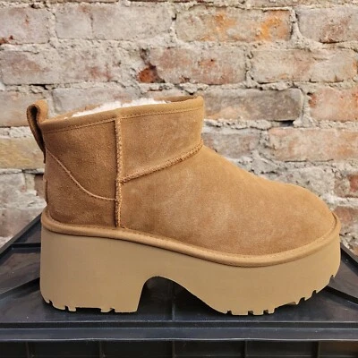 Nuevas botas UGG clásicas ultra mini para mujer color castaño #1158311 nuevas con etiquetas Foto 1 de 4