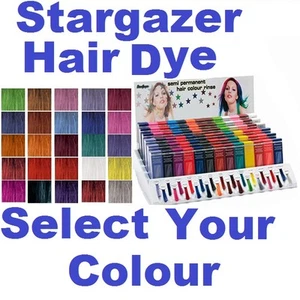 Stargazer Semi Permanent Hair Colour Dye - Choose Your Colour - Pink Red + More - Picture 1 of 45
