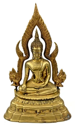 Antigua estatua japonesa Butsuzo figura de Buda de latón arte tradicional Foto 1 de 4