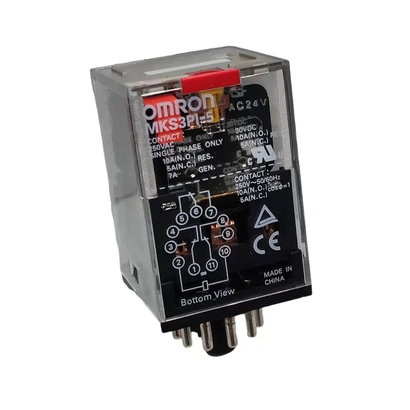 Omron Mks3Pi5Ac24-2394 Relay-3Spdt, 10A//24Vac, Undecalepulsantediprova - Image 1 of 1