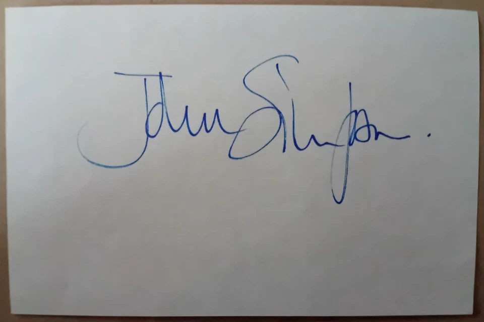 ORIGINAL AUTOGRAPH JOHN SIMPSON Journalist - Image 1 of 1