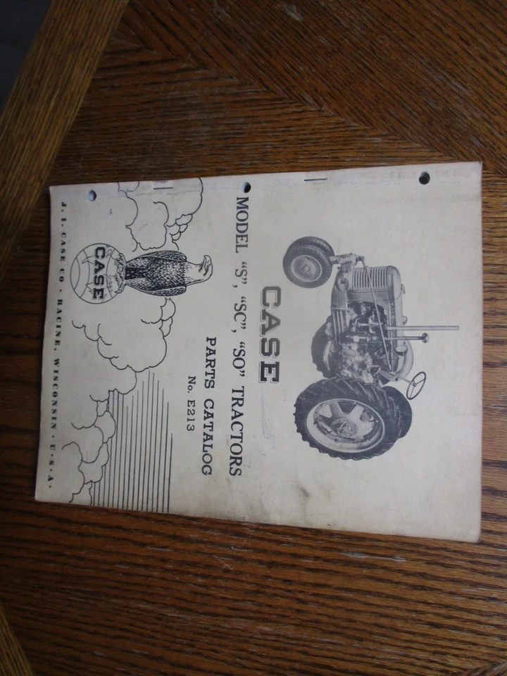 Manual de piezas de tractor Case S SC SO Foto 1 de 1