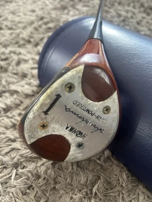 Honma Golf Persimmon Driver HIGH POWERD EXTRA 90 S-2 Rare Used Made in Japan - Image 1 of 4