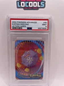 PSA 9 Mint 2004 Pokémon Action Card Koffing Weezing Lenticular - Imagen 1 de 2