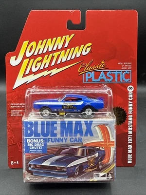 Johnny Lightning Classic Plastic #8 2005 Blue Max 1971 Mustang Funny Car FC Foto 1 de 3