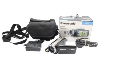 Panasonic HC-V510 Camcorder 10MP, 80xZoom, FULL HD, Stabilised, Good REFURBISHED - Image 1 of 4