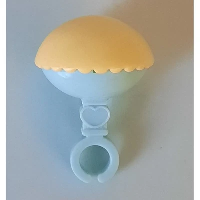 My Little Pony G1 Accesorio Sonajero Azul y Amarillo Recién Nacido Doble Bebé De Colección MLP Foto 1 de 3