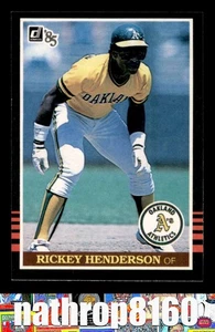 1985 Donruss #176 Rickey Henderson HOF Baseball fast neuwertig/NM + Oakland Athletics 12762 - Bild 1 von 4