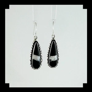 Pendientes de búfalo blanco y de ley hechos a mano - Imagen 1 de 5