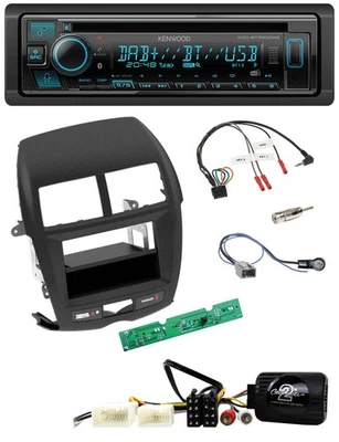 Kenwood Bluetooth DAB CD Lenkrad USB Autoradio für Mitsubishi ASX 2010-2014 - Bild 1 von 4