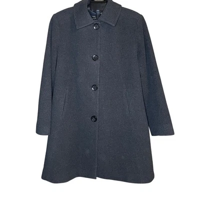 Abrigo Nautica Mujer Mezcla Lana Carbón Talla XL Clásico Invierno Chaquetón Oficina Foto 1 de 4