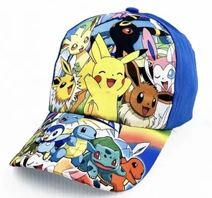 Pokemon Baseball Cap Pikachu Beach Anime Character Funny Hat Outdoor Sports - Picture 1 of 1