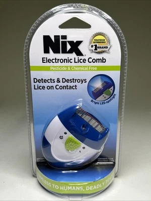 Nix Electronic Lice Comb Treatment Head Lice Removal Removes Lice Instantly - Image 1 of 2