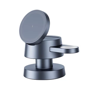 Stazione di Ricarica Wireless 4 in 1,Supporto di Caricabatterie Wireless in Lega di Alluminio con N... - Foto 1 di 7