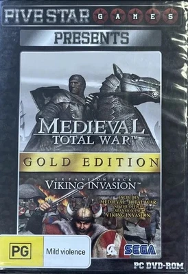 Medieval Total War Gold Edition Expansion Pack Retro PC Game Brand New Sealed - Image 1 of 2