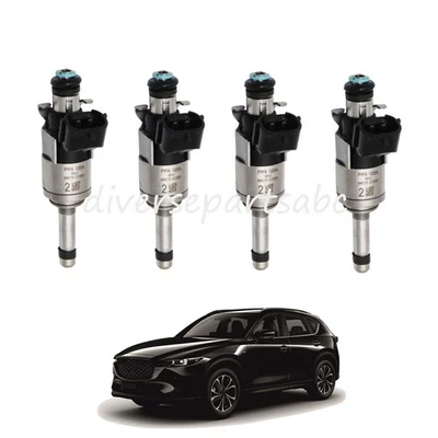Inyectores de combustible nuevos 4 piezas para Mazda 3 Mazda 6 2017-2024 2,5 L PYFA-13-250A Foto 1 de 4