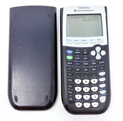 Working Texas Instruments TI 84 Plus Graphing Calculator w/ Cover - Image 1 of 4