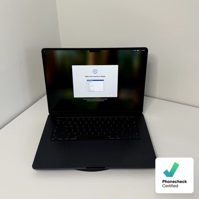 Apple MacBook Air 15" (2024) M3 | 8-Core CPU 10-Core GPU | 8GB | 256GB | Midnigh - Image 1 of 4